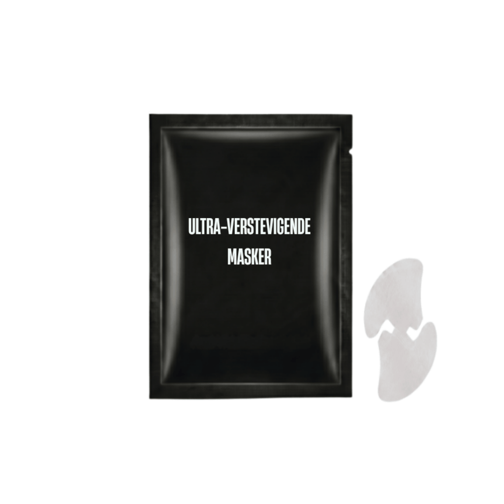 Ultra-verstevigende masker verpakking met verfrissende gesigsorgmasker.