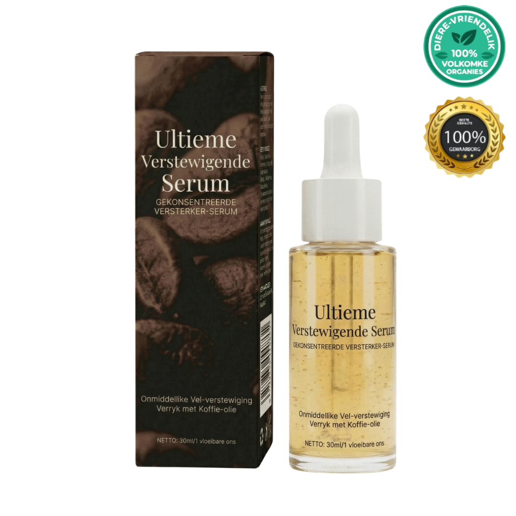 Ultieme Verstewigende Serum, 'n skoonheidsproduk vir verbeterde velversorging en 'n gladder afwerking.