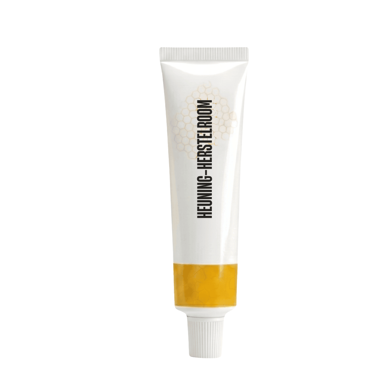 Elite heuning-herstelroom in 'n elegante, wit tube met 'n helder oranje basis.