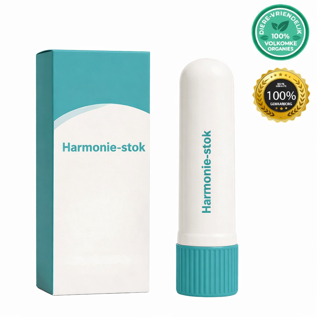 Harmonie-stok skin care product packaging and applicator tube for daily skincare routine.