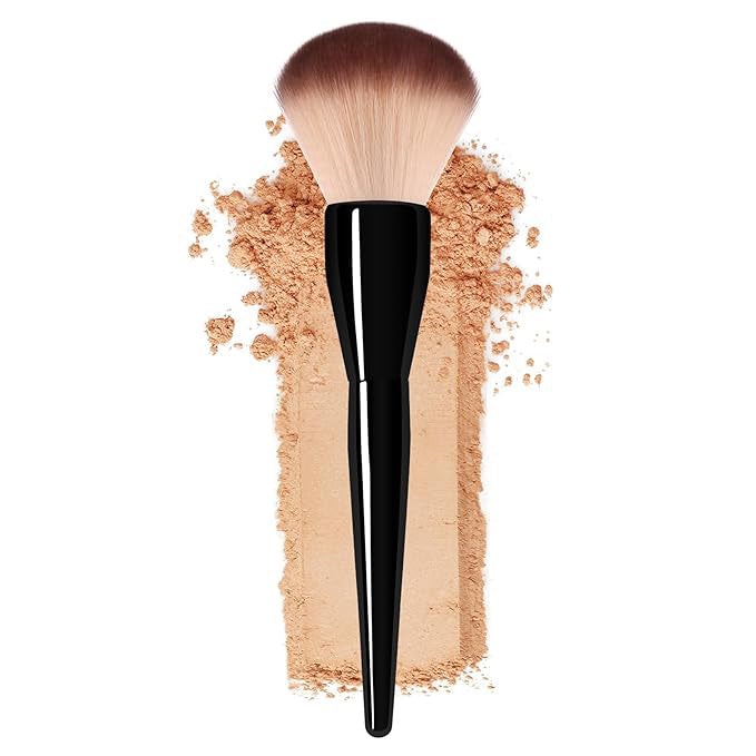 Aardlig AuraBrush professional makeup brush with soft bristles and a sleek handle, ideal for flawless application.