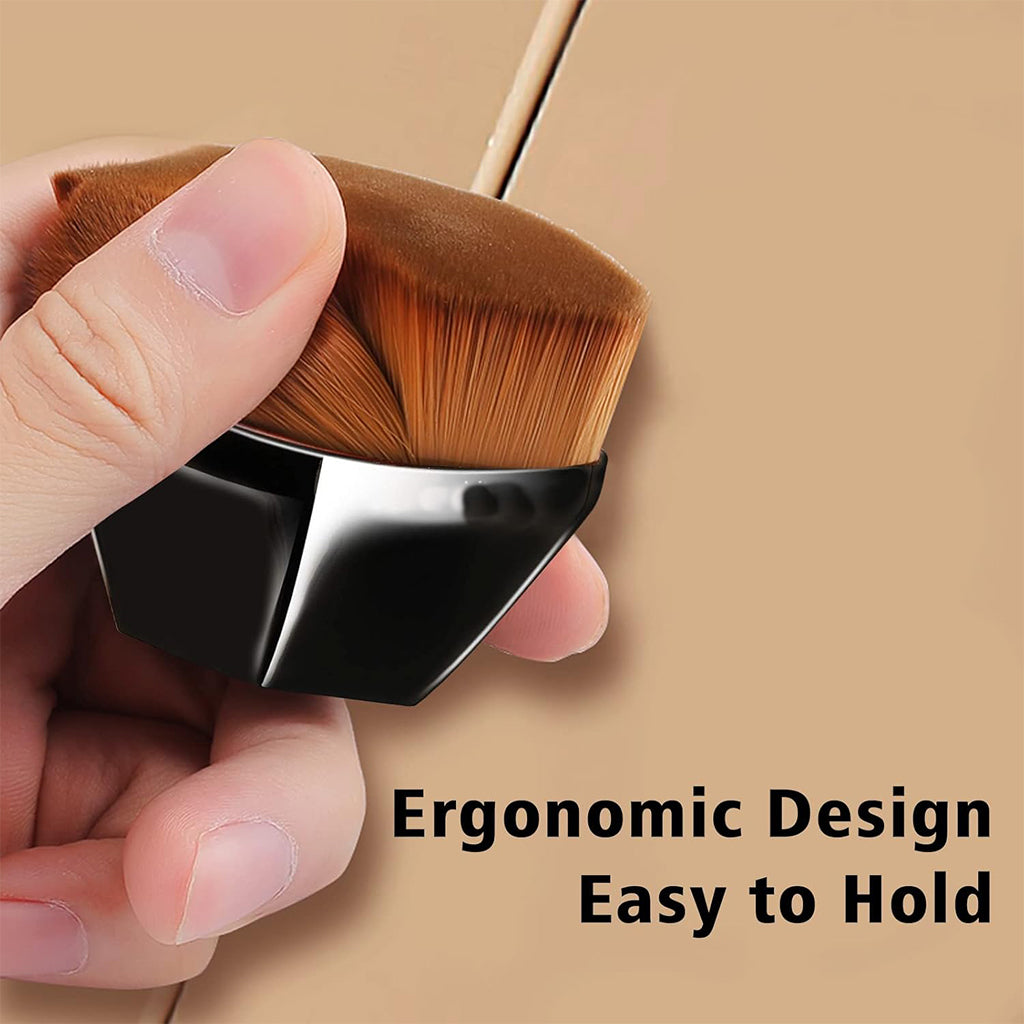 Aardlig BlendMaster grimeringsborsel met ergonomiese ontwerp wat maklik is om te hou.