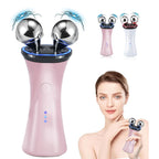 Aardlig ToneLift handaangedrewe gesigsmasseringstoestel met mikrostroomtegnologie en vlekvrye staal punte.