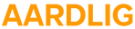 Bold orange text spelling 'AARDLIG' against a dark background, creating a striking visual impact.