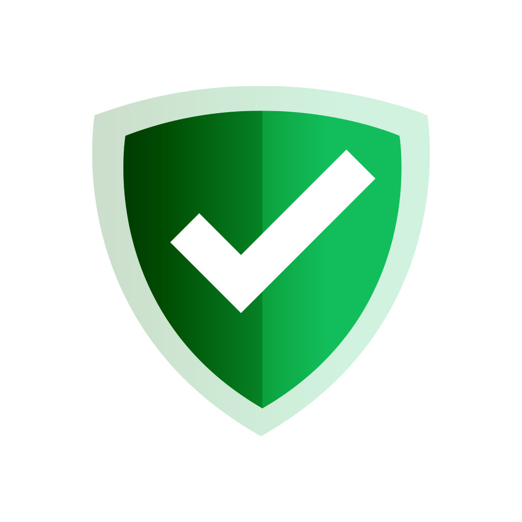 Pakkiewaarborg seal with a green shield and check mark symbolizing protection against package loss.